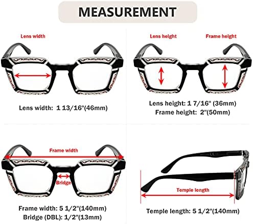 Eyekepper 5-pack Очила за четене за Жени с Цветен Модел За Четене