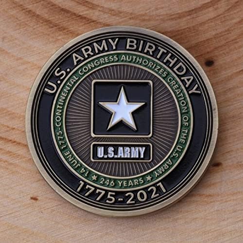 Монета покана за Бал в чест на рождения Ден на армията 2021 година! Предназначен за ветерани на Въоръжените Сили - Официално Лицензиран