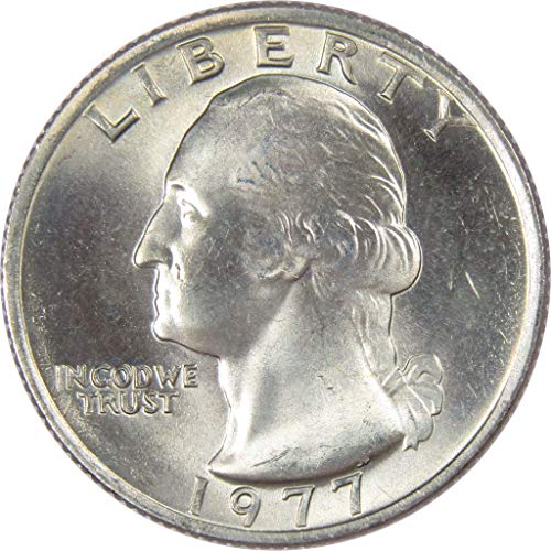 1977 Вашингтонския квартал БУ, Без да се позовават на Монетния двор на Щата 25c Монета на САЩ са подбрани