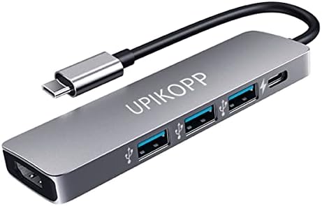 UPIKOPP C USB Хъб HDMI Адаптер за MacBook Pro Dongle, Thunderbolt 3-USB HDMI концентратор за Mac/MacBook Air/ipad Pro/Проектор с