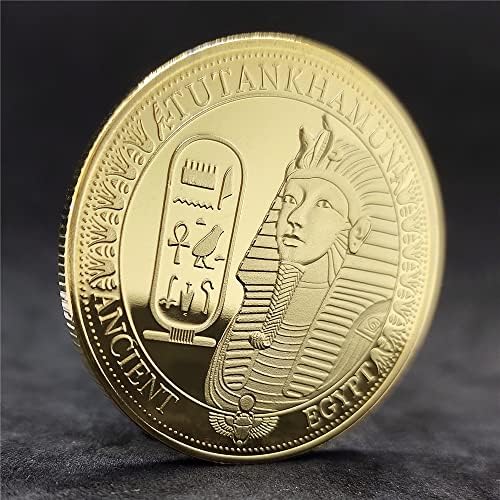 Светът На Древната Цивилизация На Египетския Бог На Слънцето Възпоменателна Монета Посейдон Фараон Възпоменателна Монета Метал Ретро