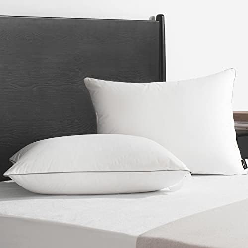 downluxe Premium Пухо-перьевая възглавница Luxury Collection Hotel - Комплект от 2-те спални възглавници със сребрист цвят неравности