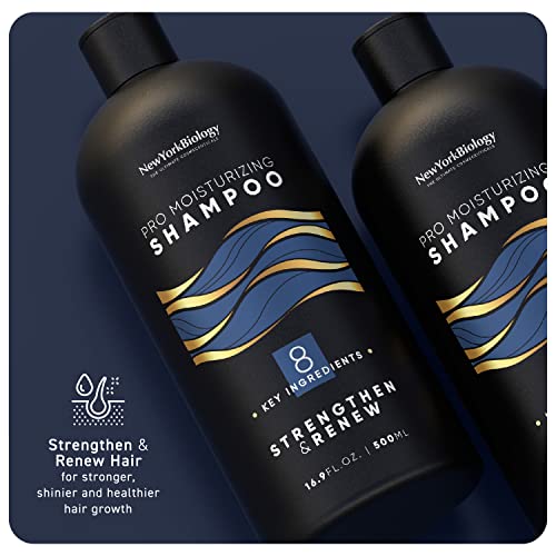 New York Biology Pro Овлажняващ шампоан 16 грама – Шампоан без сулфати за боядисана коса и суха Изтощена коса – Хидратиращ шампоан