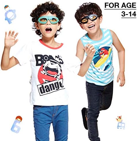 AHT Kids Сини Светозащитные Очила за Момчета и Момичета - Очилата за Компютърни игри 3-10 Години
