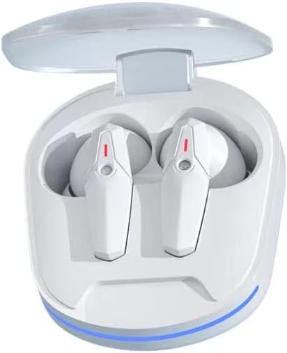 Безжични слушалки Двустранно Стереонаушная Bluetooth слушалка полу-втулки за игри с ниски закъснение -Черен /Бял/розов (J08-Черен)
