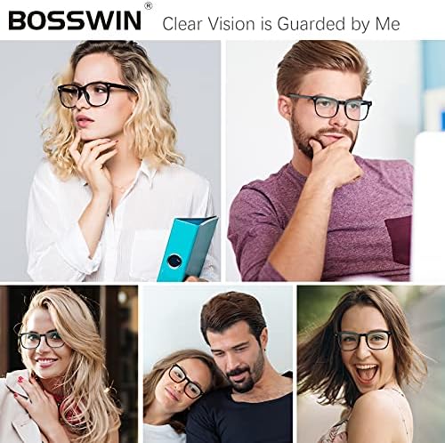Блокиране на Очила BOSSWIN Blue Light, 5 опаковки Компютърни очила за жени /мъже Срещу напрежение в очите