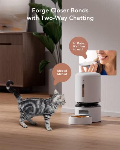 PETLIBRO Автоматична Ясла за котки с камера за домашни любимци, за кучета и котки 1080P HD Видео с Нощно виждане 5G WiFi Ясла за