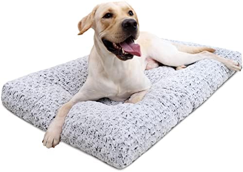 Моющаяся Легло за Кучета Deluxe Plush Dog Crate три легла, Мека Удобна Носилка за Детска градина, Противоскользящий Подложка за