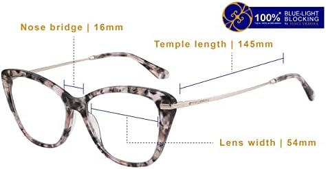 Дамски светозащитные очила VINCI VERONA Blue с прозрачни лещи, за облекчаване на напрежението на очите, намаляване на отблясъците