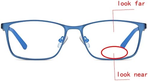 mincl Преходни Фотохромичните Бифокални Очила за четене за мъже и Жени, Квадратни Прозрачни Слънчеви Очила с защита от ултравиолетови
