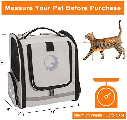 Раница за котки и малки кученца, а на задната чанта за домашен любимец, е добре пропускающая въздух, от дишаща вкара тъкан, сгъване,