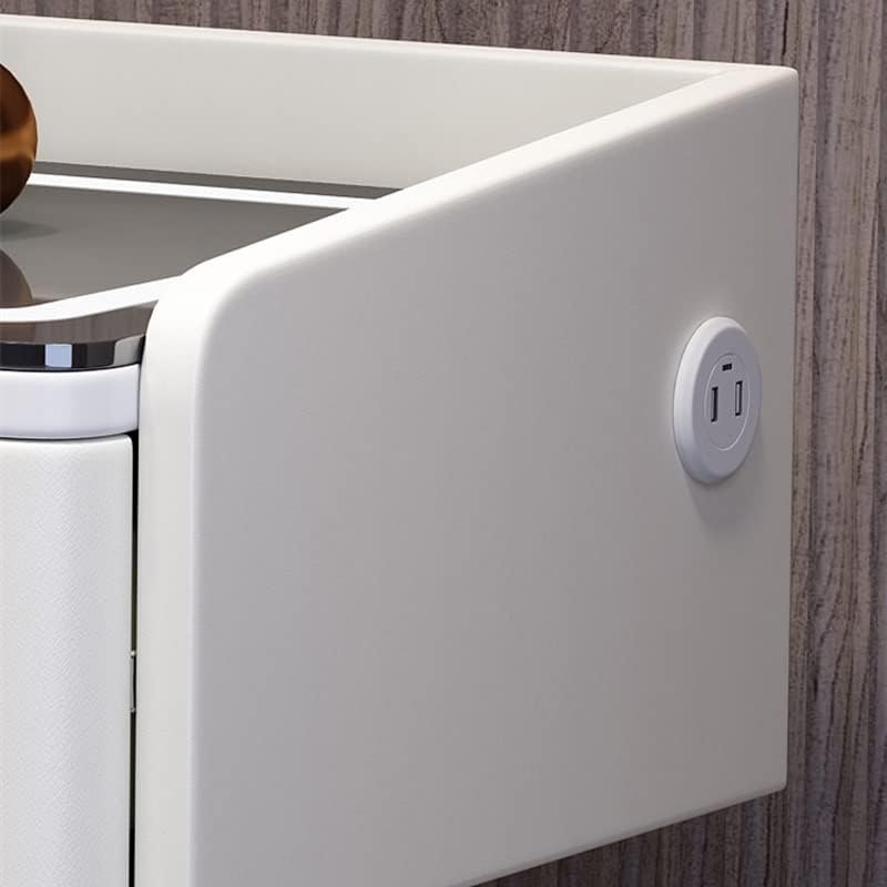 ZSEDP Table Chevet Intelligente avec Chargeur USB Pour Chambre Coucher Lumière LED armoire (Color : OneColor, Size : 1)