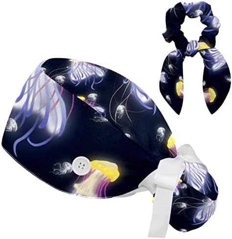 Пищната Шапка Asaile Jellyfish с Бантиком-Ластик за коса с Един размер
