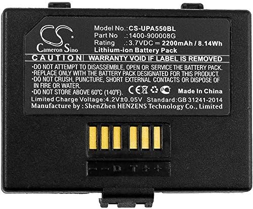 Батерия Cameron Sino за Unitech PA550 P/N: 1400-900008g 2200 mah/8,14 Wh литиево-йонна