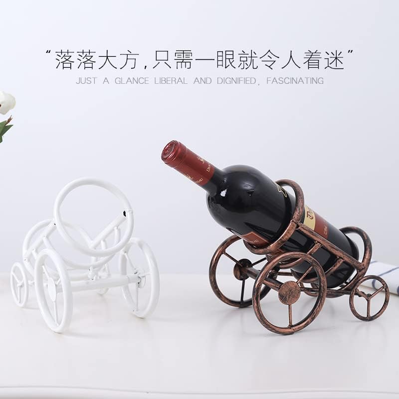 zhangruixuan-Shop 一件创意做旧铁艺金属车轮红酒架家居装饰摆件 客厅酒柜欧式葡萄酒架(图片仅供参考，产品可选，默认随机发货)