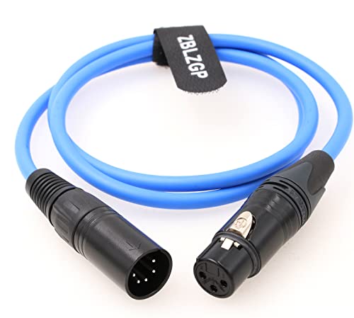 Аудио кабел ZBLZGP XLR с 5-пинов конектор на 3-пинов конектор за камера ARRI Amira, Алекса XT/SXT/XT