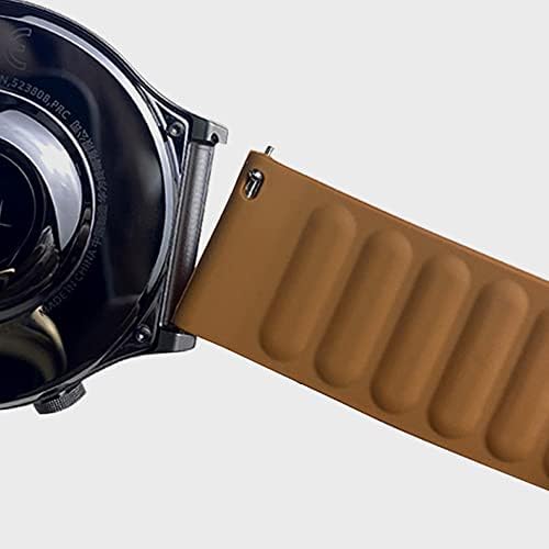 20 мм и 22 мм Силикон каишка, Съвместима за Samsung Galaxy Watch 4 40 мм 44 мм/Galaxy watch 3 45 мм 41 мм Магнитен Регулируем Маншет