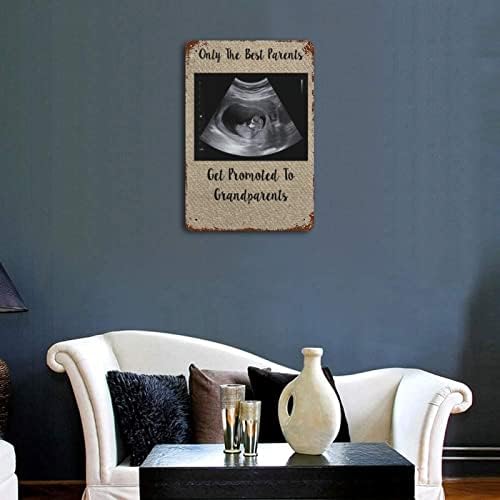 Ретро Метален Знак Стенен Декор Означения Рамка За Сонограммы Баба и Дядо Персонални Рамка За УЛТРАЗВУК Рамка За Обявяване на бременността