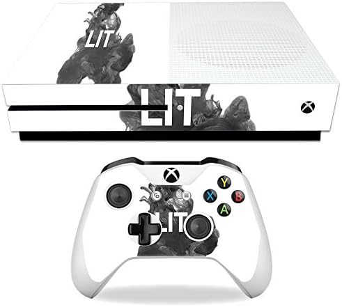 Корица MightySkins, съвместима с Microsoft Xbox One S - Lit | Защитно, здрава и уникална Vinyl стикер | Лесно се нанася, се отстранява