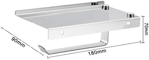 Нов Полировальный Стенен държач за Тоалетна хартия от неръждаема стомана Lon0167 304 с рафтове за съхранение (304 Edelstahl-Polier-Wandmontage-Toilettenpapierhalter